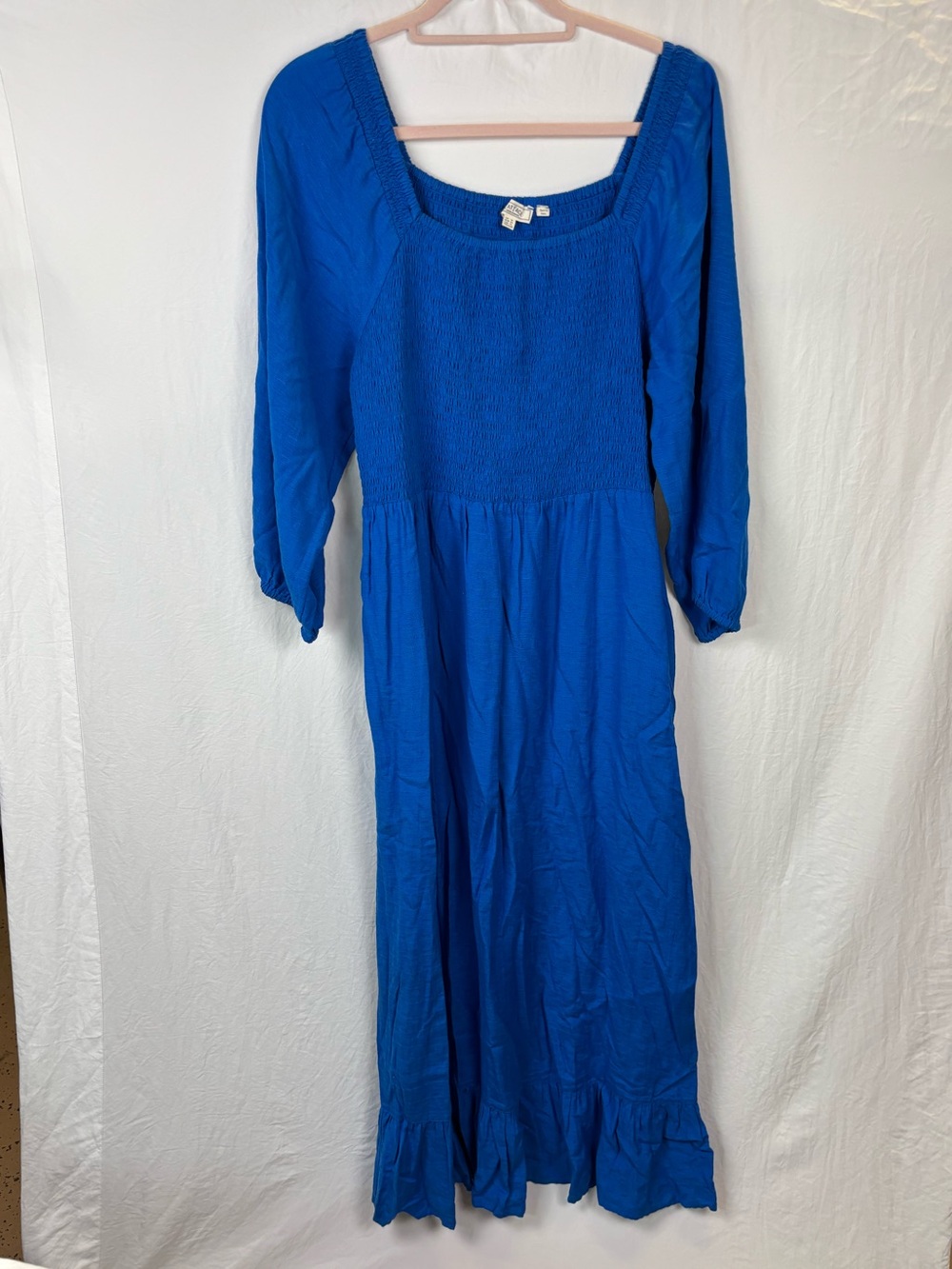 Fat Face 12 regular women’s Cobalt Blue Smocked Maxi Dress